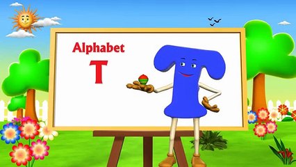 Letter T Song - 3D Animation Learning English Alphabet ABC Songs For children.mp4