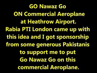 Download Video: Go Nawaz Go on Commercial Aeroplane in Heathrow Airport LONDON