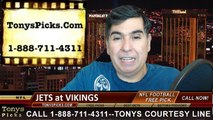 Minnesota Vikings vs. New York Jets Free Pick Prediction NFL Pro Football Odds Preview 12-7-2014