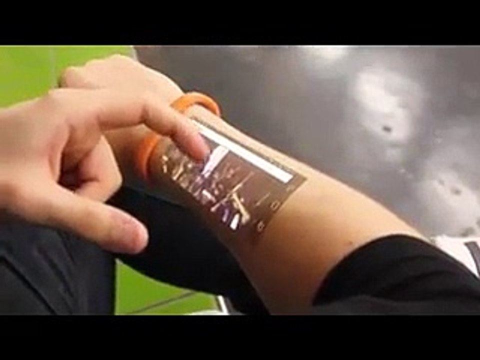 Futuristic Cicret Bracelet Works Like A Touch-Screen Smart Phone On Your Skin - [FullTimeDhamaal]