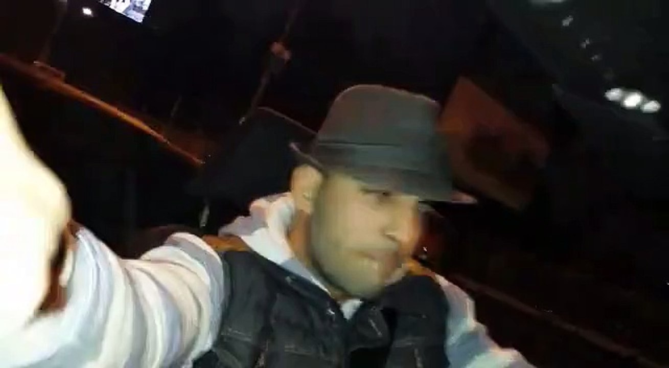 Un mouton fait la fête avec ses amis dans une voiture décapotable