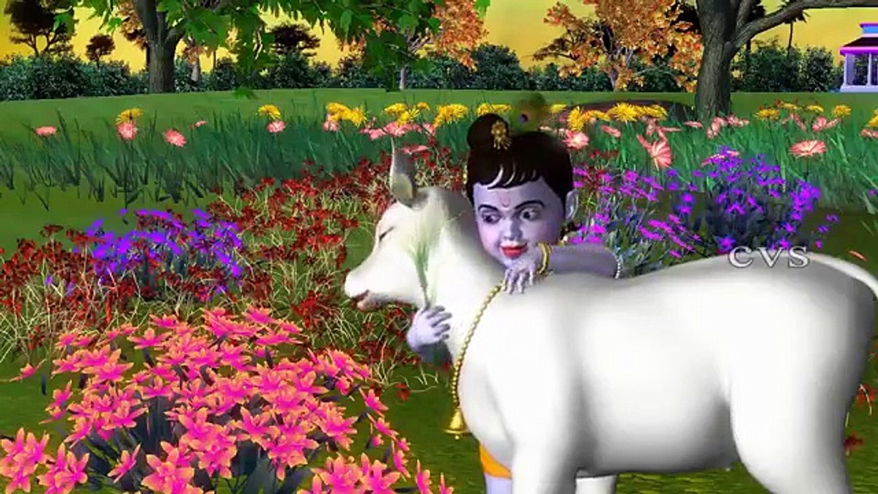 Tharangam Tharangam - 2  - 3D Animation Krishna songs for kids ( Telugu Rhymes ).mp4