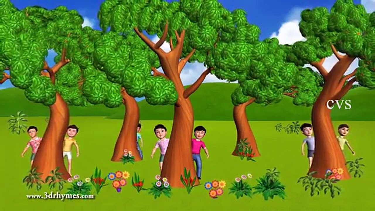 Ten Little Indians - 3D Animation English Nursery rhyme song for children with lyrics.mp4