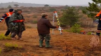 Kuyuya Düşen Köpek Kurtarıldı