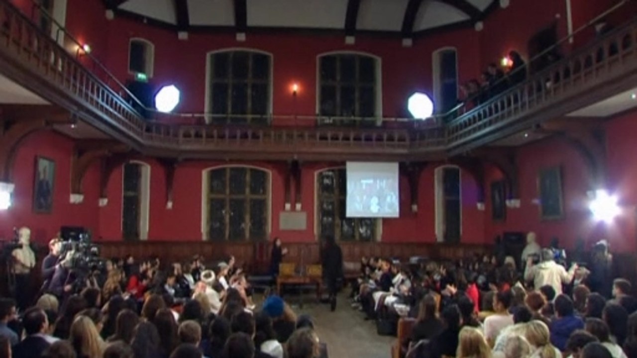 Miss World speaks at Oxford University, defends contest