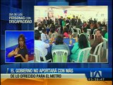 Correa ratifica que el gobierno no dará más recursos para el Metro de Quito