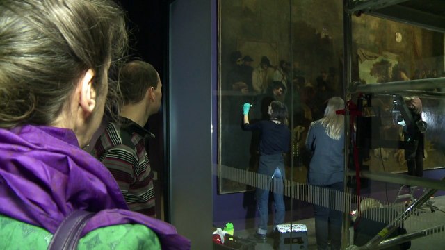 Musée d'Orsay: un chef-d'oeuvre de Courbet restauré sous l'oeil du public