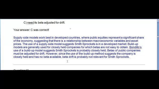 Equity Questions CFA L2 Part 1-4 (solved questions)