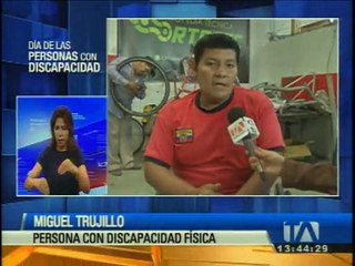 Conozca la historia de Miguel Trujillo un artesano con discapacidad