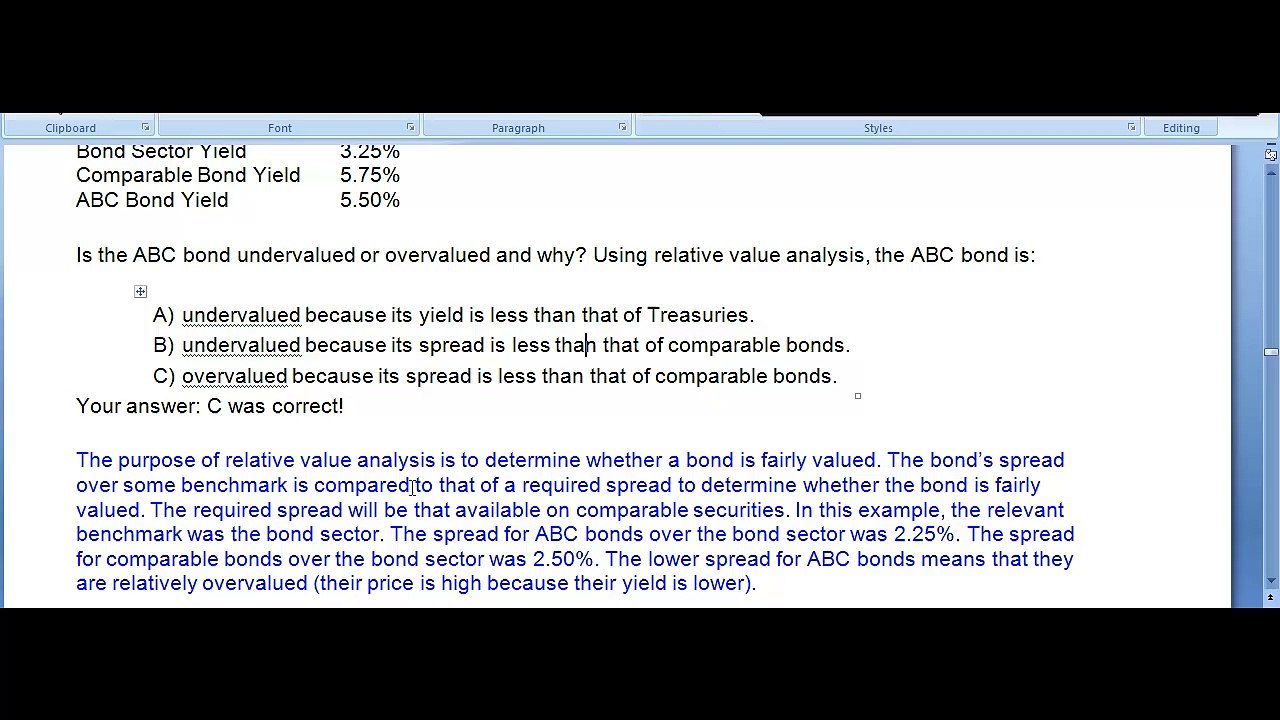 CFA Level 2 Prep Free Video fi 2 (Solved Questions)