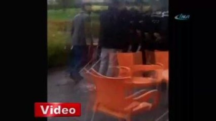 Üniversitedeki Yumruklu Kavga Kamerada