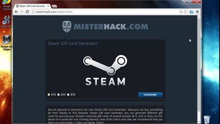 Free Steam Gift Card Generator - Hack Steam Wallet Gratuit Gratis NEW Online