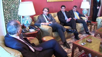 Mezouar s'entretient avec Marco Enriquez Ominami, ex-candidat à l'élection présidentielle au Chili