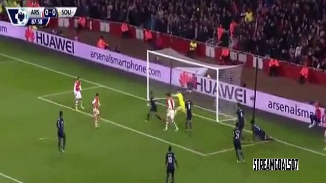 هدف الارسنال على ساوثهامتون 0/1