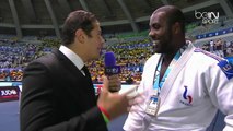 Vincent Parisi interview Teddy Riner au Championnat du Monde après le sixièmes titres mondial sur Beinsports.