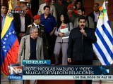 Mujica visitó Venezuela y se reunió con su homólogo Nicolás Maduro