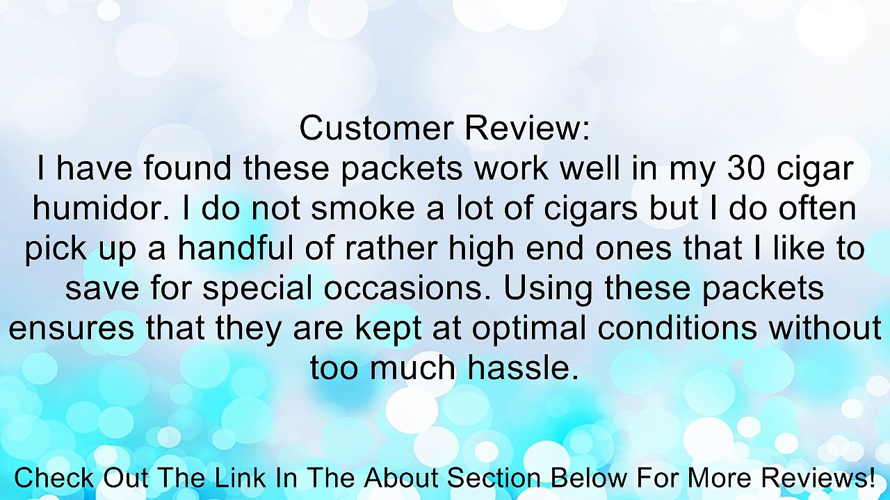 10 Pack of Boveda Humidipak 69% 8 Gram Humidity Packet Review