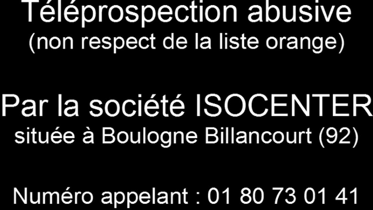 Telemarketing - Isocenter Boulogne Billancourt (92)