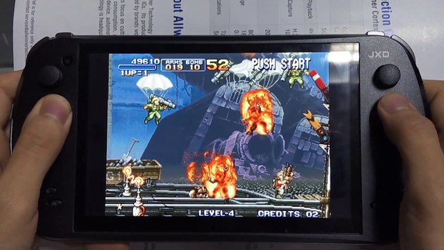 02[Android/IOS]Metal Slug 1 FBA emulator free video game on JXD S7800B handheld game console