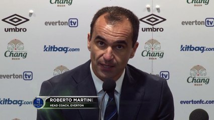 Roberto Martínez: ''Pudimos haber ganado con el primer tiempo''