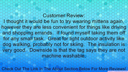 Columbia Women's Cascade Way Mitten (Black, Small) Review