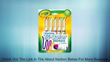 Crayola 5 Count Washable Triple Tip Markers Review