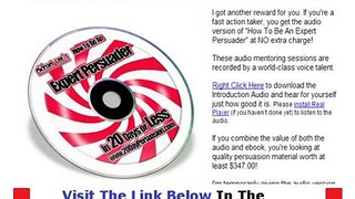 20 Day Persuasion Shocking Review Bonus + Discount