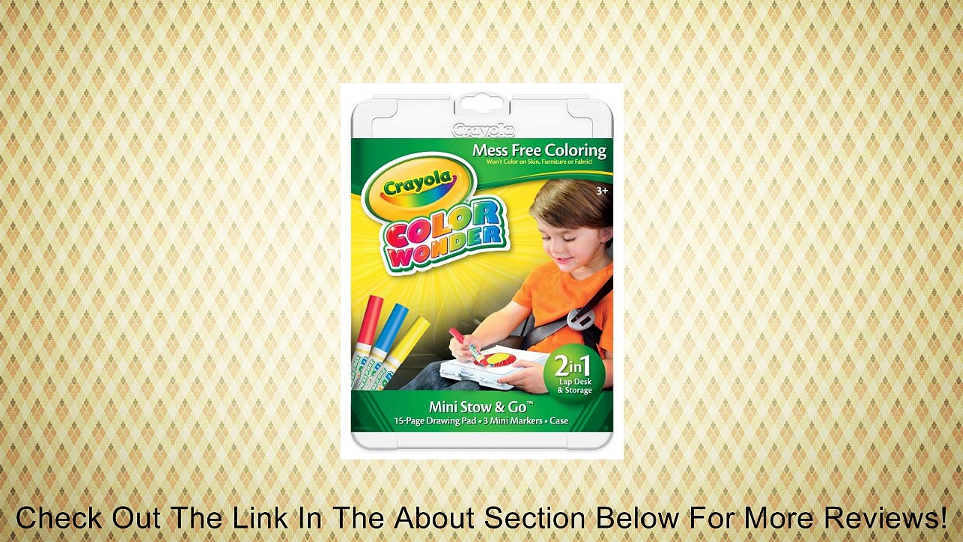 Crayola Color Wonder Mini Stow And Go Studio Coloring Kit Review