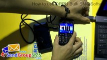 How do send bulk text with Blackberry Curve 9360 phone
