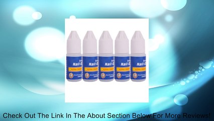 5 Pcs Professional 3g/Bottle Acrylic Nail Art Glue For French False Tips Rhinestones Manicure Tools Review