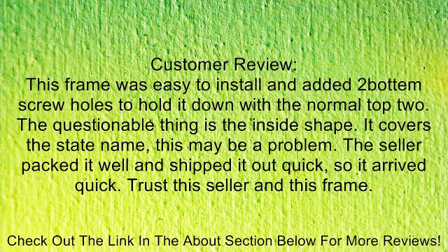 Animal Paws License Plate Frame (Chrome Plated Metal) Review