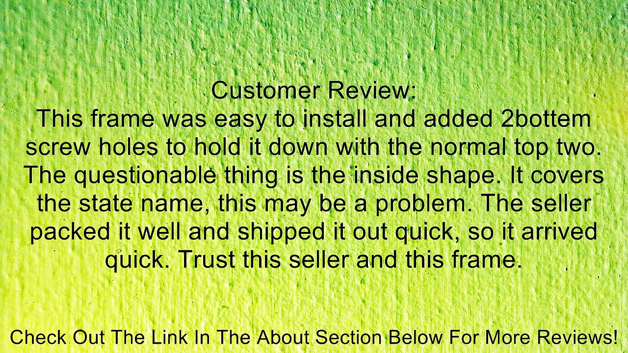 Animal Paws License Plate Frame (Chrome Plated Metal) Review