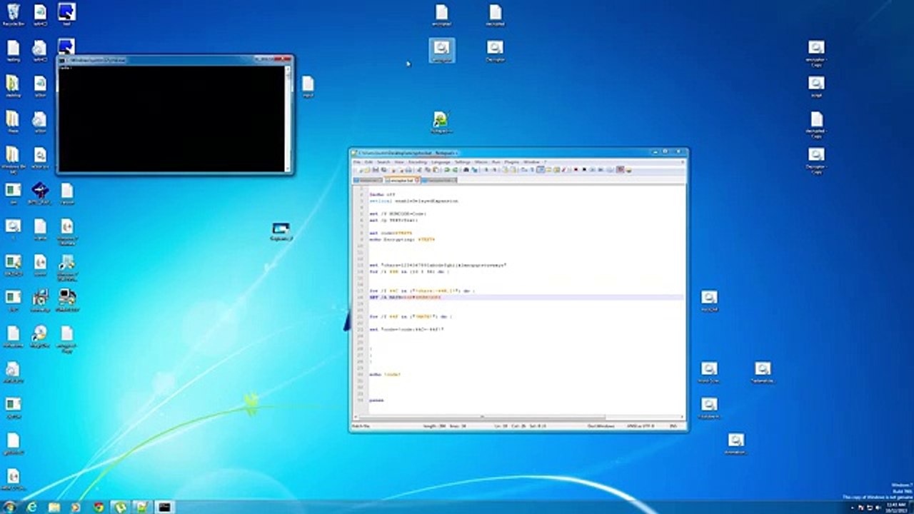 Batch Programming- Lesson 8 (Advanced encryption_decryption script)