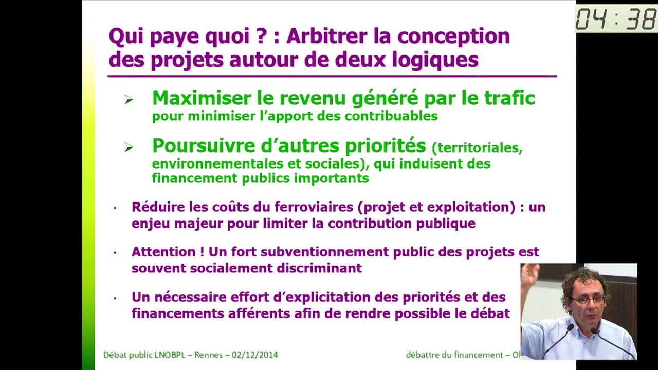 lnobpl/021214/ Intervention de M. Klein,  Directeur adjoint du Laboratoire d’Economie des Transports (Université de Lyon / ENTPE – CNRS)