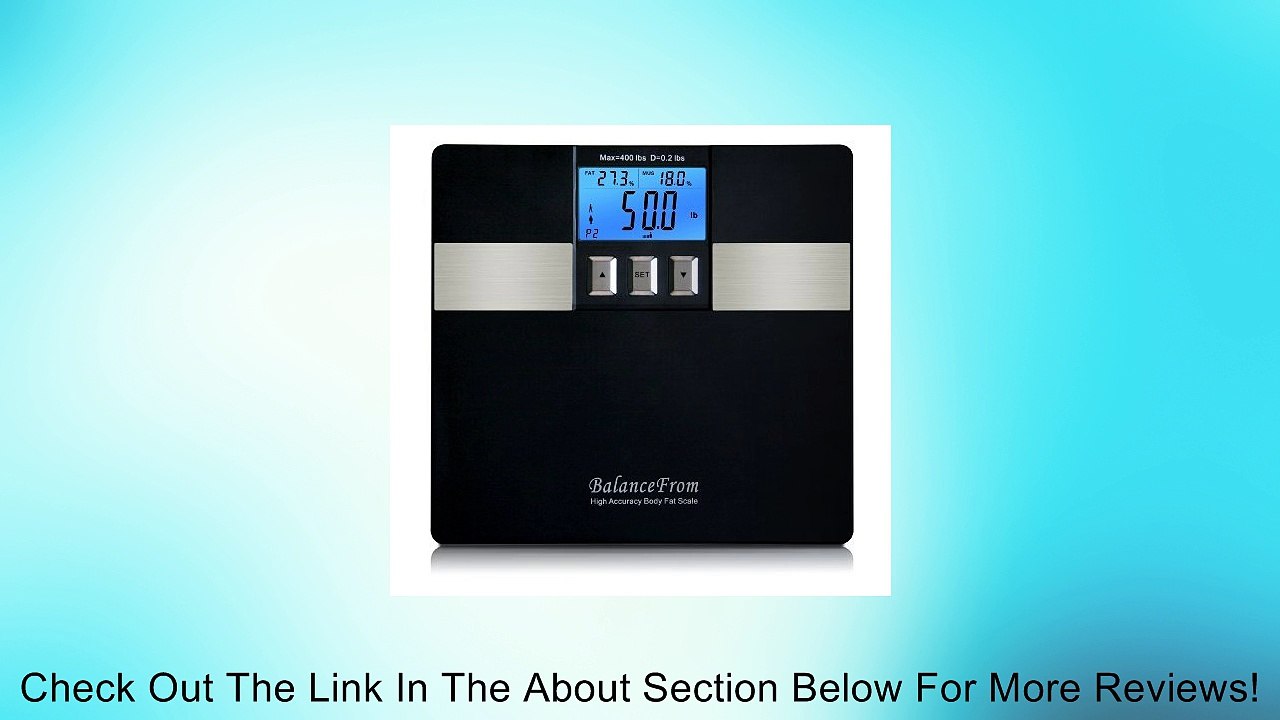 BalanceFrom High Accuracy Digital Body Fat Scale & Bathroom Scale with PC Connection and Fitness Software [NEWEST VERSION] Review