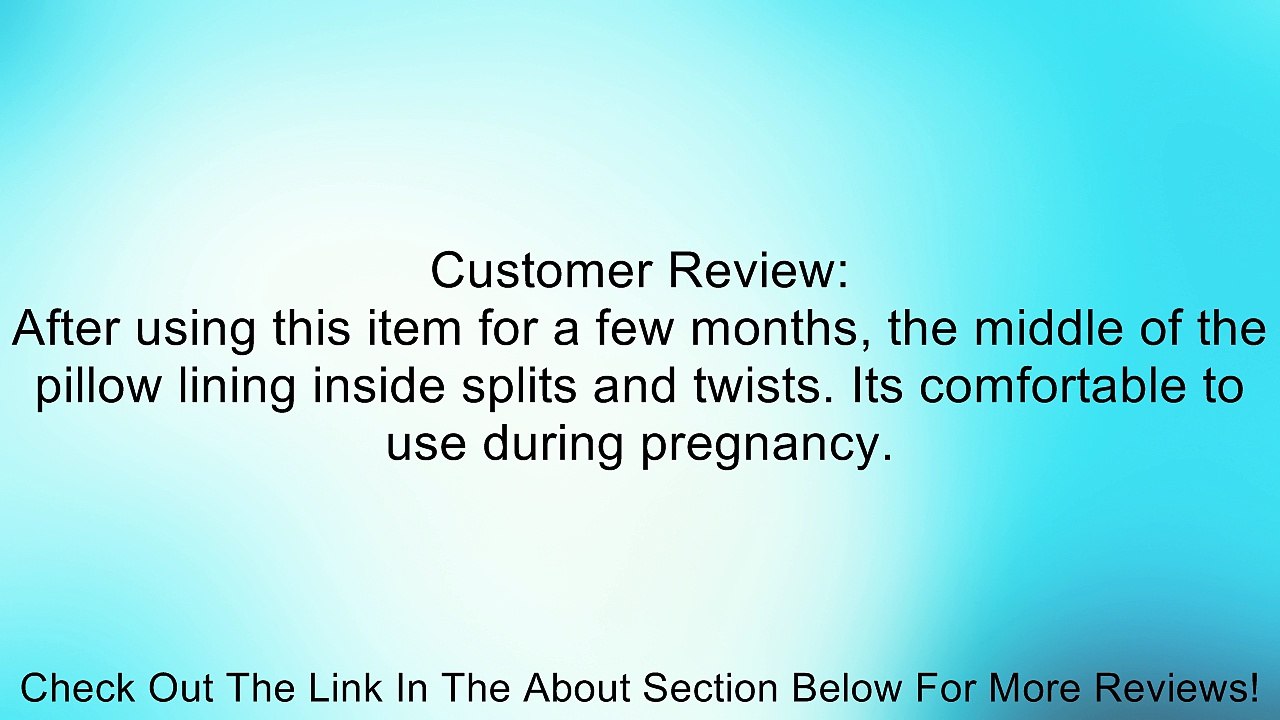 Snoogle Basic Total Body Pillow Review