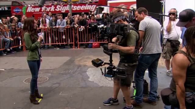 Megan Fox on the Set of TEENAGE MUTANT NINJA TURTLES