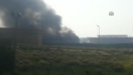 Ceyhan'da BOTAŞ'ın Boş Petrol Tankında Yangın Çıktı