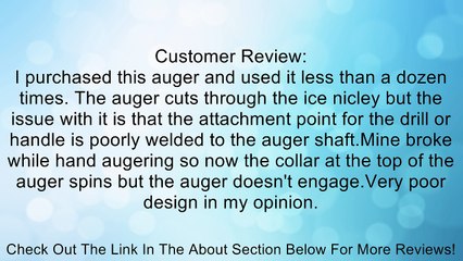 Nils USA Cordless Ice Auger (6") Review