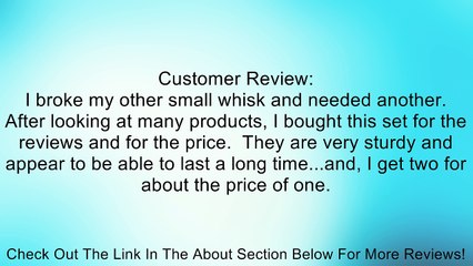 Farberware 2 Piece Black Silicone Pro Whisk Set Review