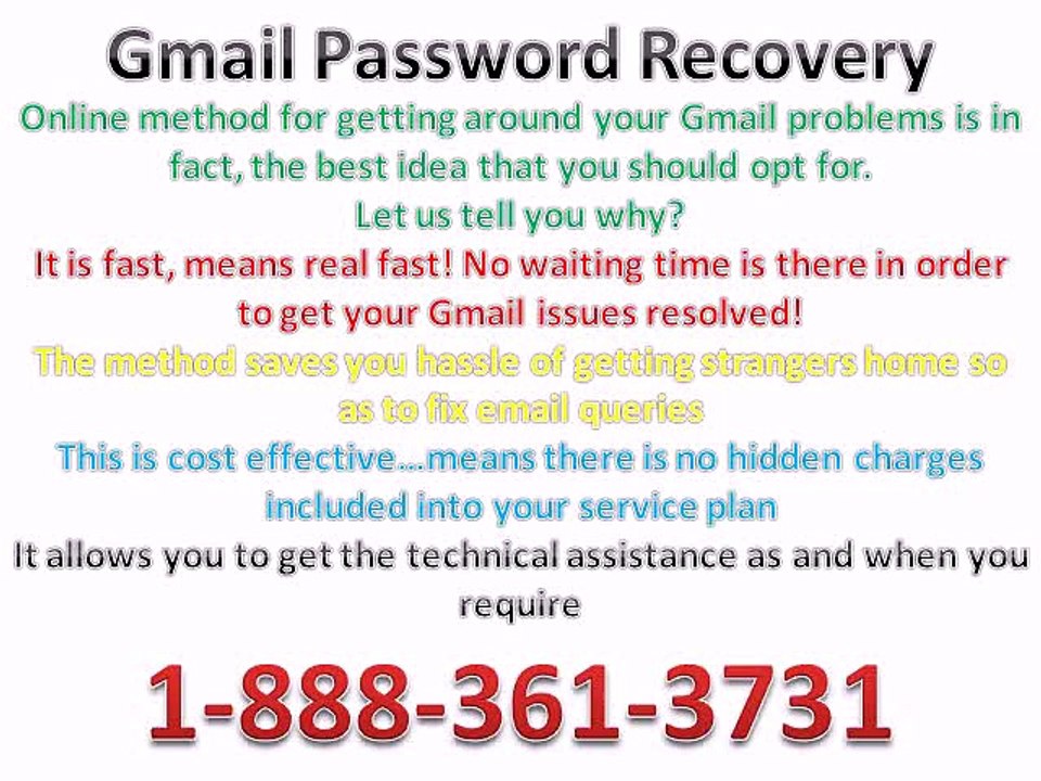 Toll Free @ 1-888-361-3731 Gmail Password Recovery Customer Service & Tech care number