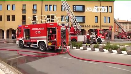 FRANE E BOMBE D'ACQUA, POMPIERI IN PRIMA LINEA