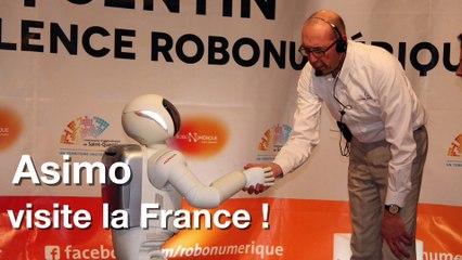Le robot Asimo Honda en démonstration en France