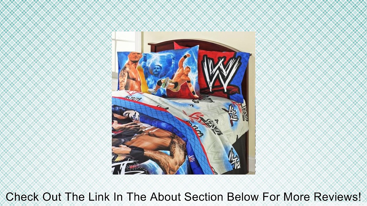 WWE Pillowcase Wrestling Champions Bedding Accessory Review