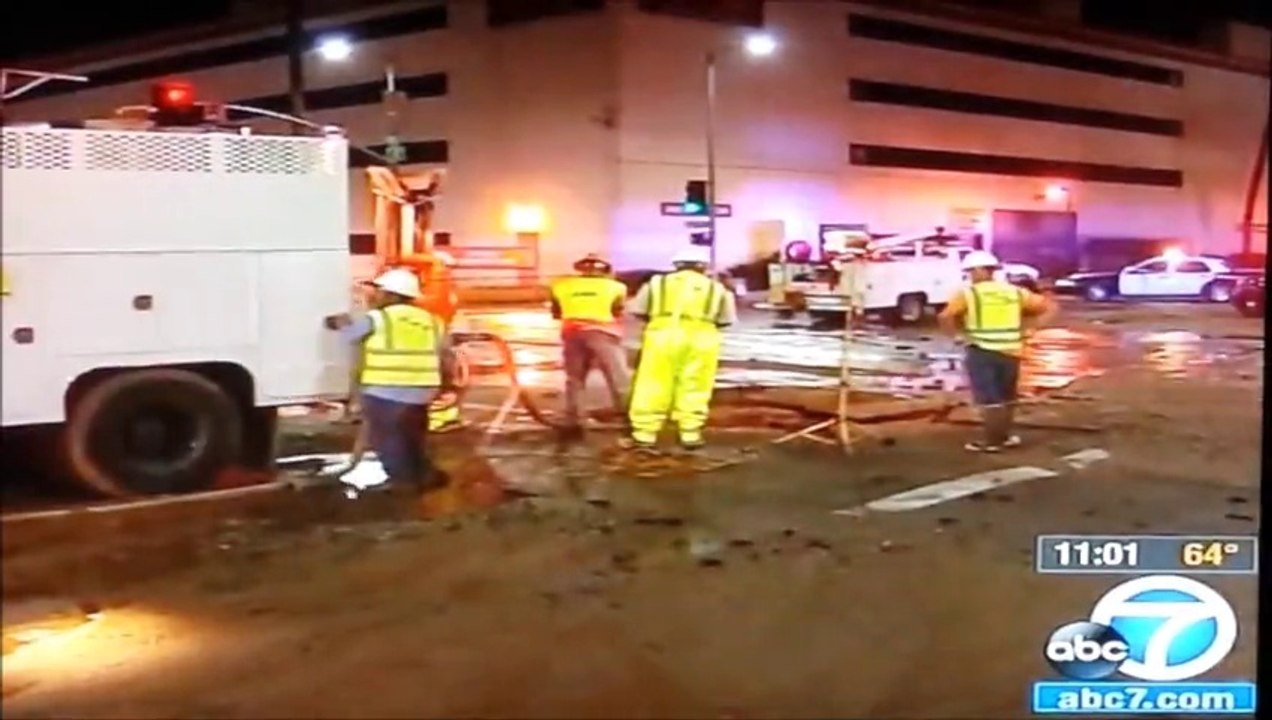 REPOST: COLLAPSING INFRASTRUCTURE: ANOTHER WATER PIPE BUSTED IN LOS ANGELES.