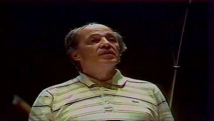 Pierre Boulez répète avec l'Orchestre de Paris