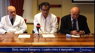 Ebola, medico Emergency: il quadro clinico è impegnativo