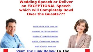 Wedding Speeches For All FACTS REVEALED Bonus + Discount