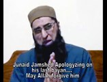 Junaid Jamshed apologyzing on his last bayaan. May Allah forgive him