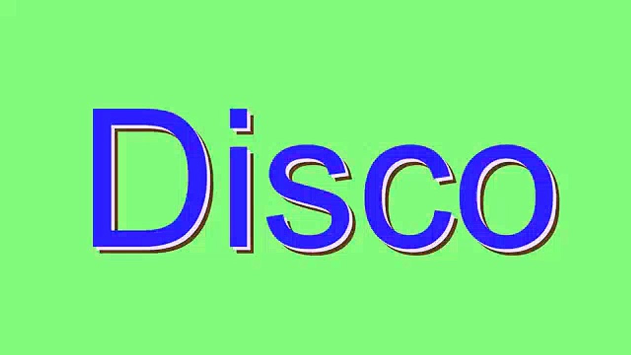 How to Pronounce Disco